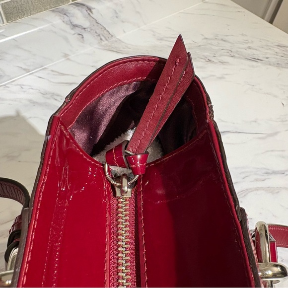 Coach Gallery Embossed Patent Leather monogram tote bag purse - Picture 11 of 16